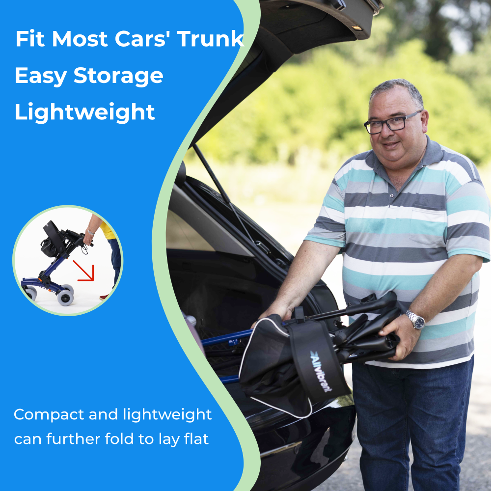 Allvibrant Bariatric Rollator Walker